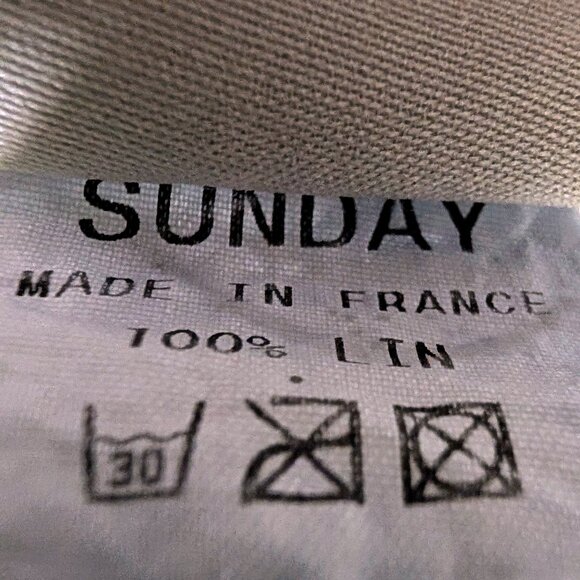 Boho-Chic French Linen Tie Dye Tunic, Sunday, sz XXL, Starry Blue Color - Picture 12 of 12